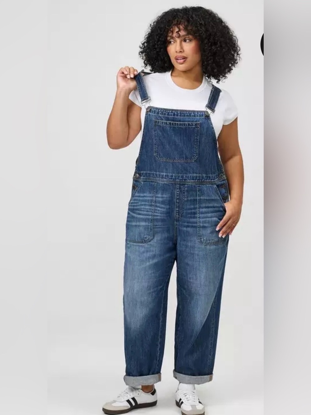 NWT Torrid Denim Overalls Loose Straight Leg Stretch Plus Size 18 Tall